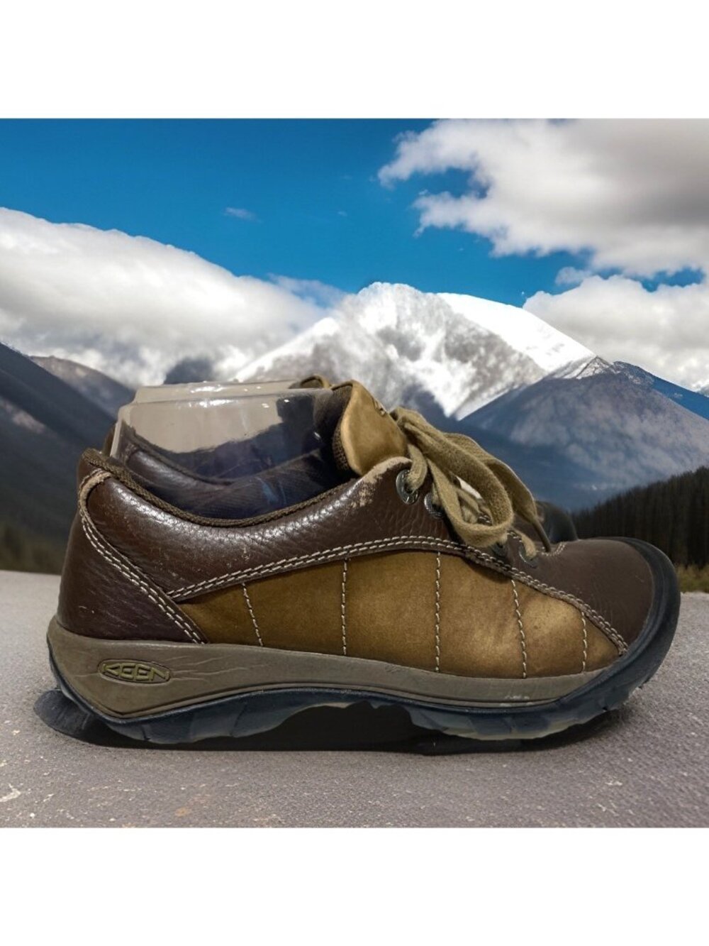 Keen Presidio Hiking Trail Shoes Women’s Size 6.5 Brown Leather Granola Outdoors